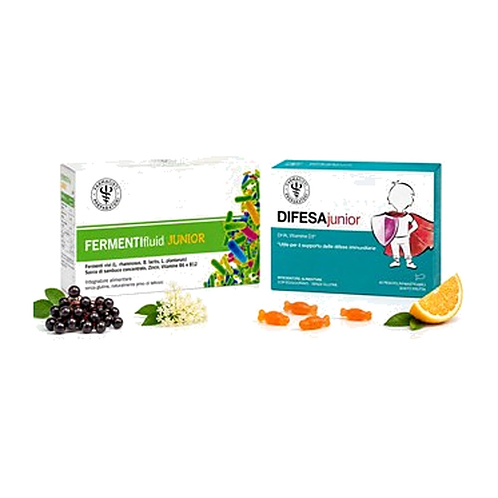 Difesa Junior 45 pesciolini masticabili + Fermentifluid Junior 10 flaconcini