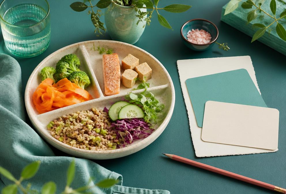 Grafica editoriale dedicata ai consigli alimentari personalizzati
