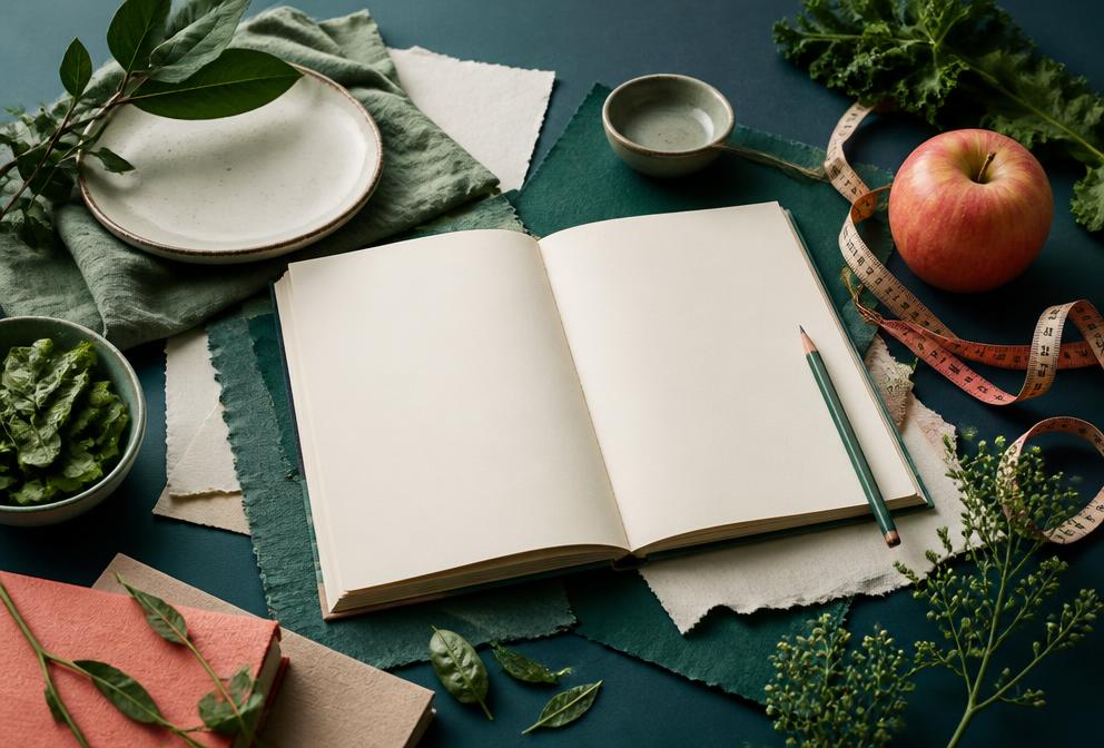 Grafica editoriale dedicata alla consulenza nutrizionale